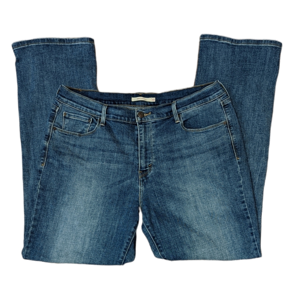 Levi's 505 Straight Leg Cut Medium Wash Jeans
